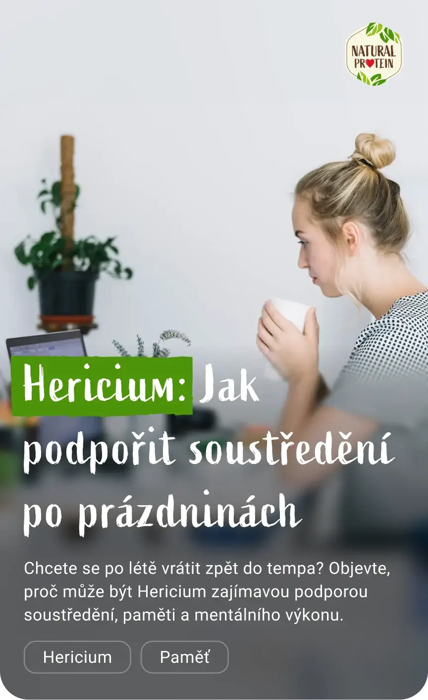Hericium na soustředění a paměť